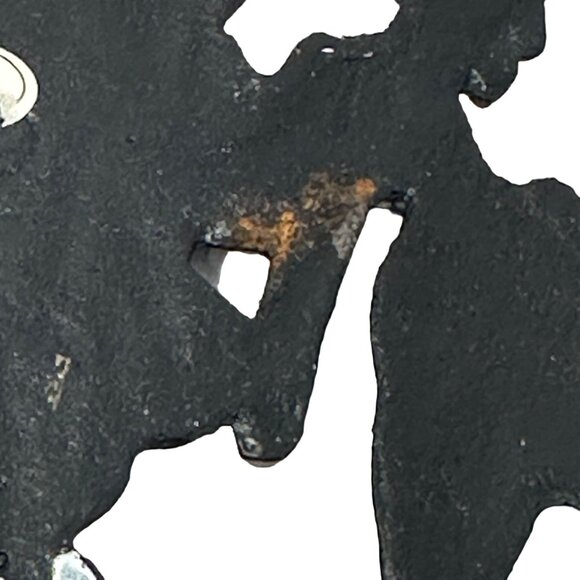 Vintage Cast Iron Christmas Trivets Santa Claus Reindeer Snowman - Picture 3 of 7